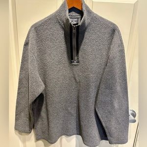 Vintage Men’s Polo Ralph Lauren 1/4 Zip Pullover Shirt Large Grey